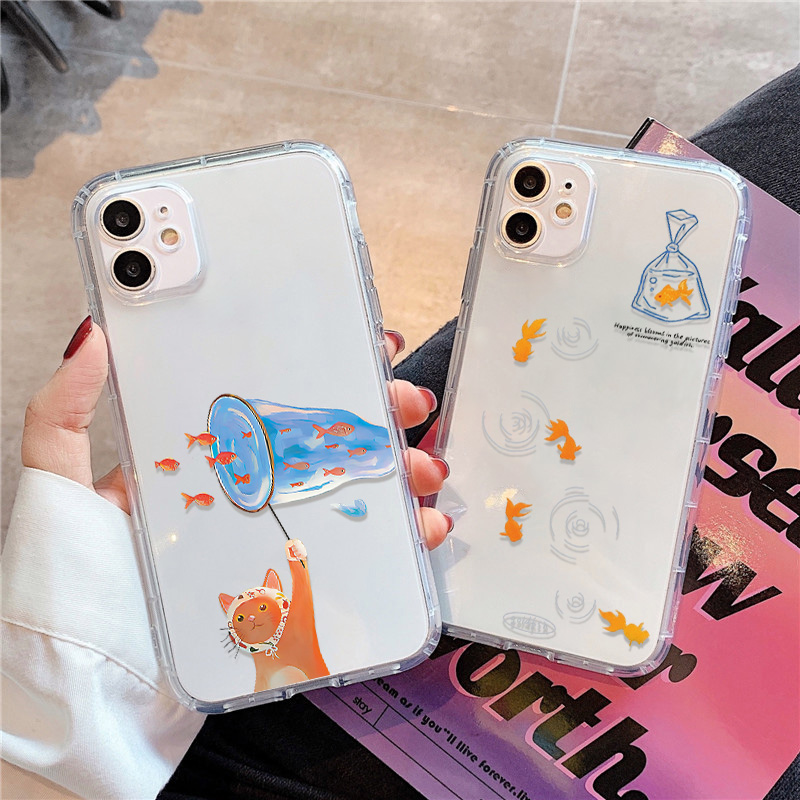 Phone Cases Iphone 15 - Lovely Fishes Clear Phone Case For