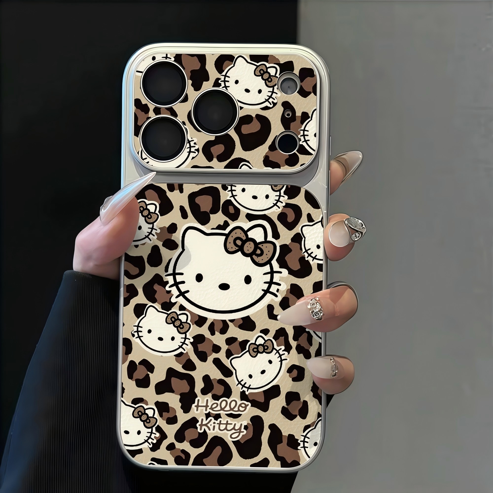 Phone Cases Leopard Print - Leopard Print Hello Kitty Phone Case