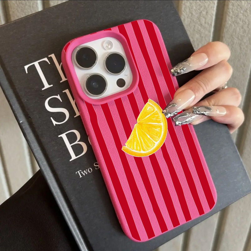 Phone Cases Iphone 15 - Fashion Lemon Pattern TPU Silicone Phone