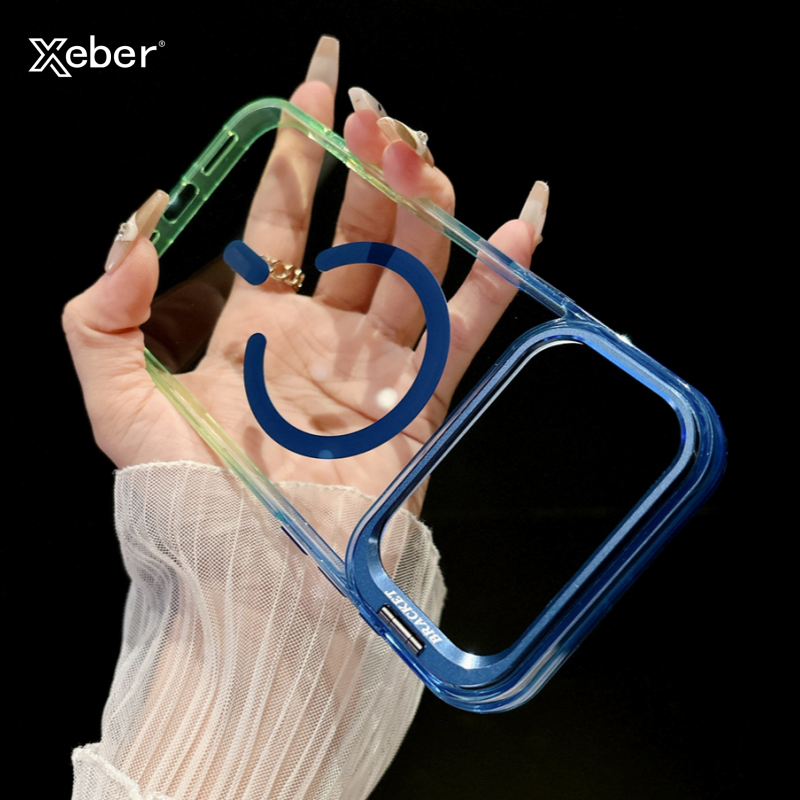 Gradient Color Case - Lens Stand Holder Gradient Transparent Magnetic