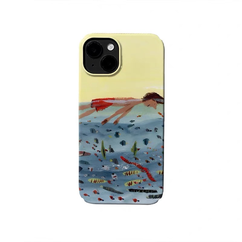 Phone Cases Xr Boys - Ins Yellow Art Drifting Boy Shockproof