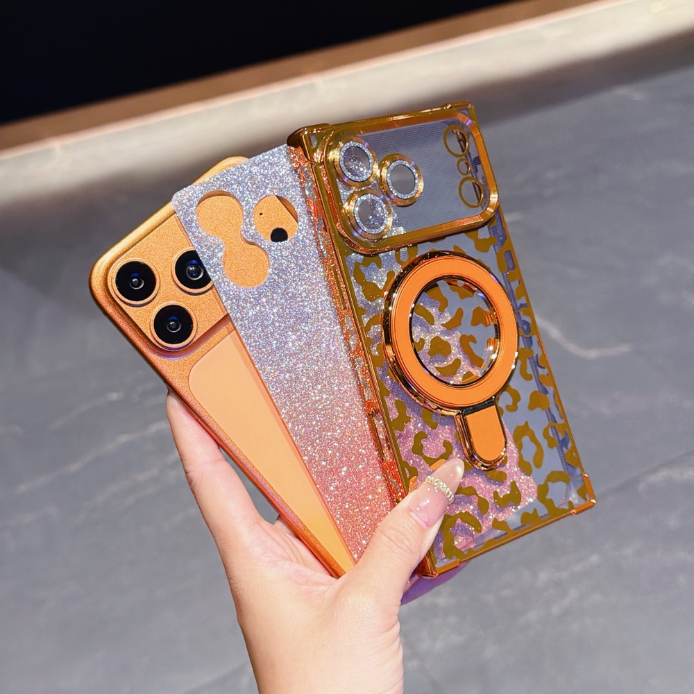 Luxury Plated Leopard Print Gl – обзор и цена Phone Cases Magsafe