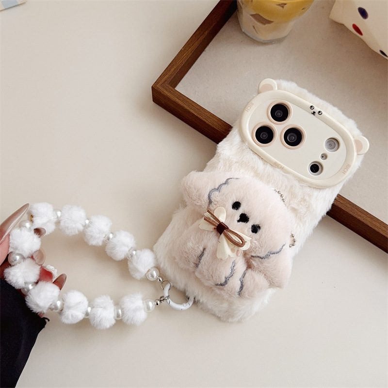 3D Cartoon Bowknot Puppy Warm  – обзор и цена Phone Cases Iphone 15