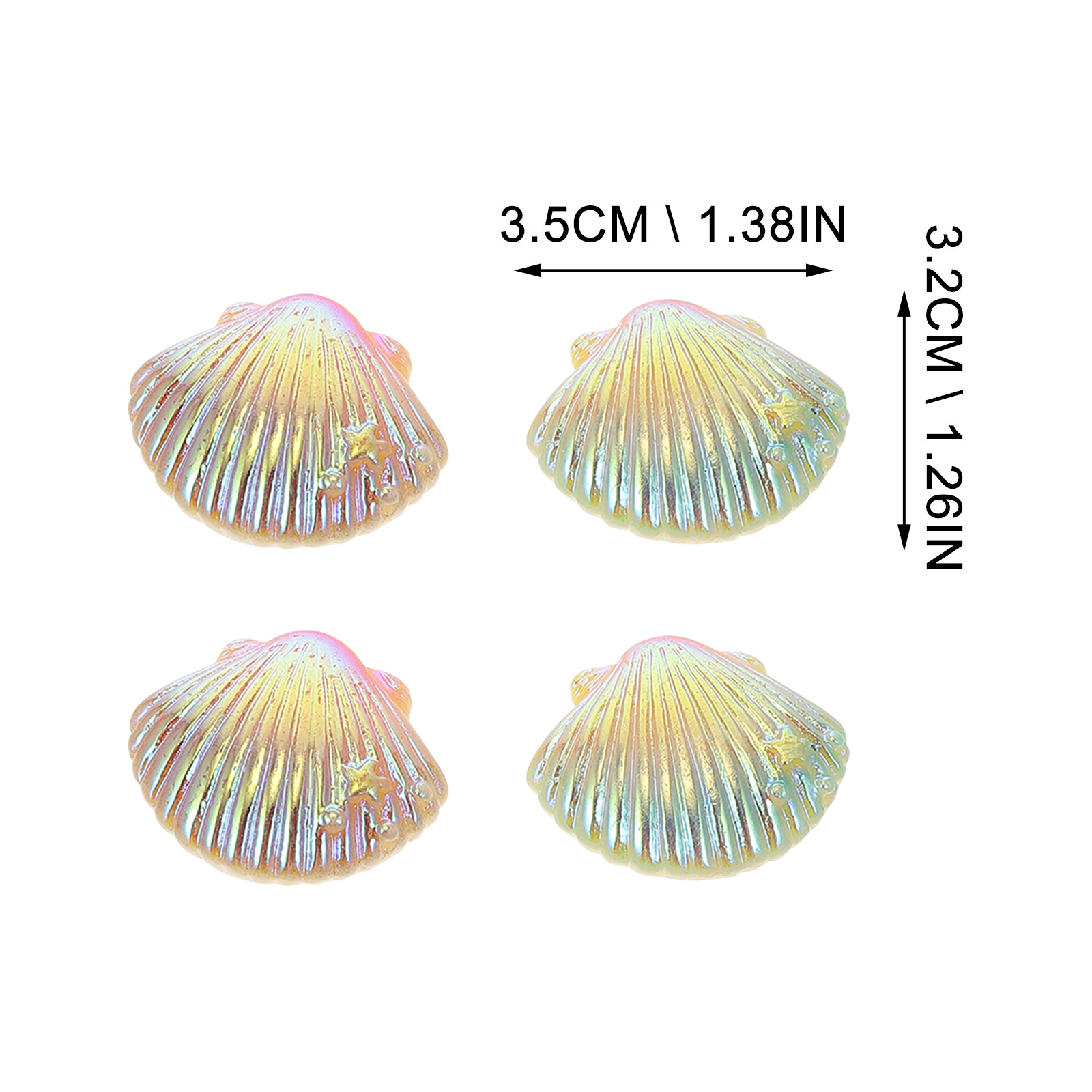 20Pcs Shell Charms for DIY Pho – обзор и цена Gradient Color Case