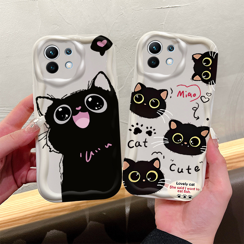 Cute Big Eyed Black Cat 3D Wav – обзор и цена Phone Cases Xiaomi 14T