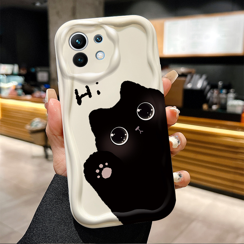 Cute Big Eyed Black Cat 3D Wav – обзор и цена Phone Cases Xiaomi 14T