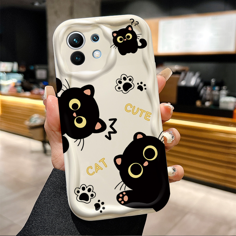 Cute Big Eyed Black Cat 3D Wav – обзор и цена Phone Cases Xiaomi 14T