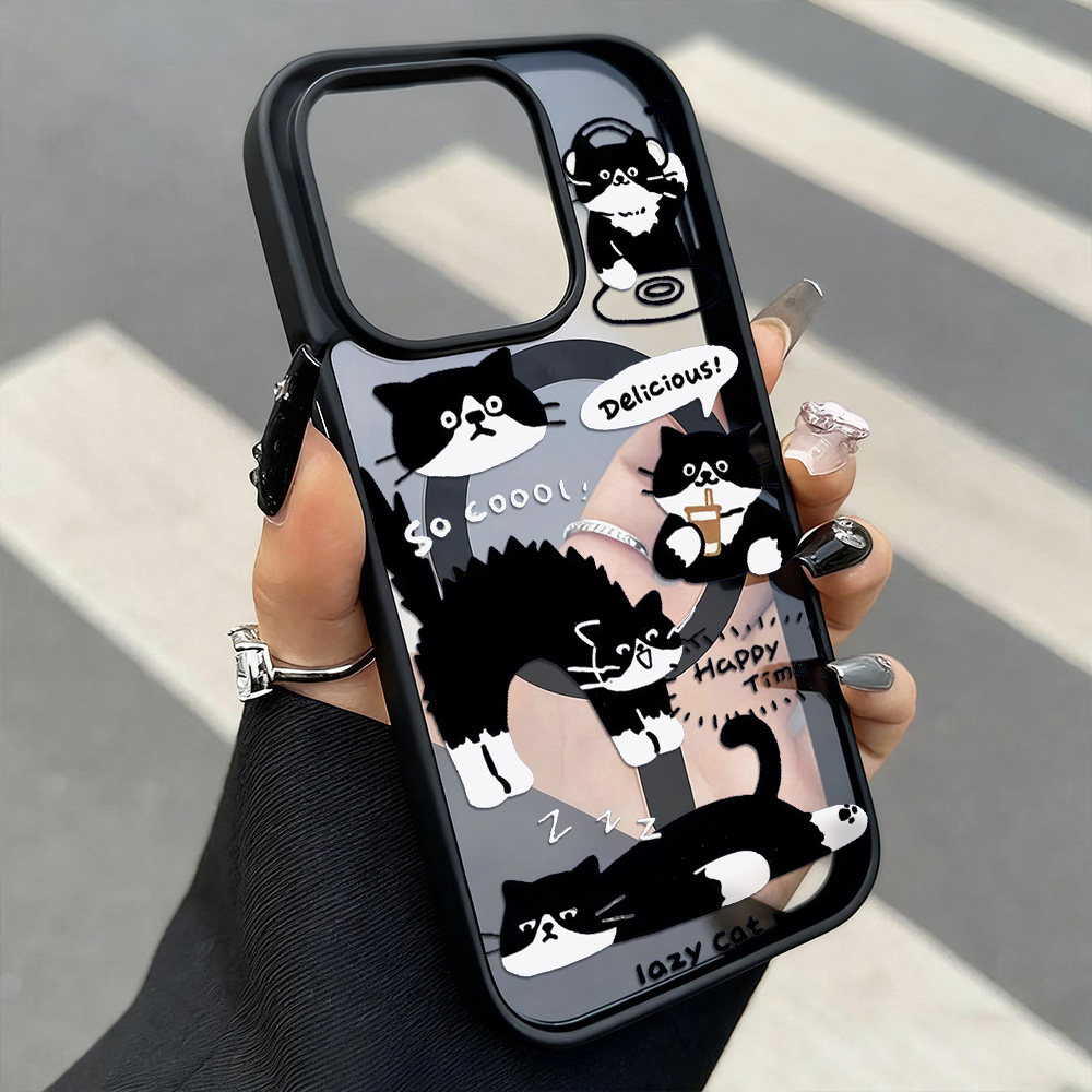 Funny Black Cat Wireless Charg – обзор и цена Phone Cases Magsafe