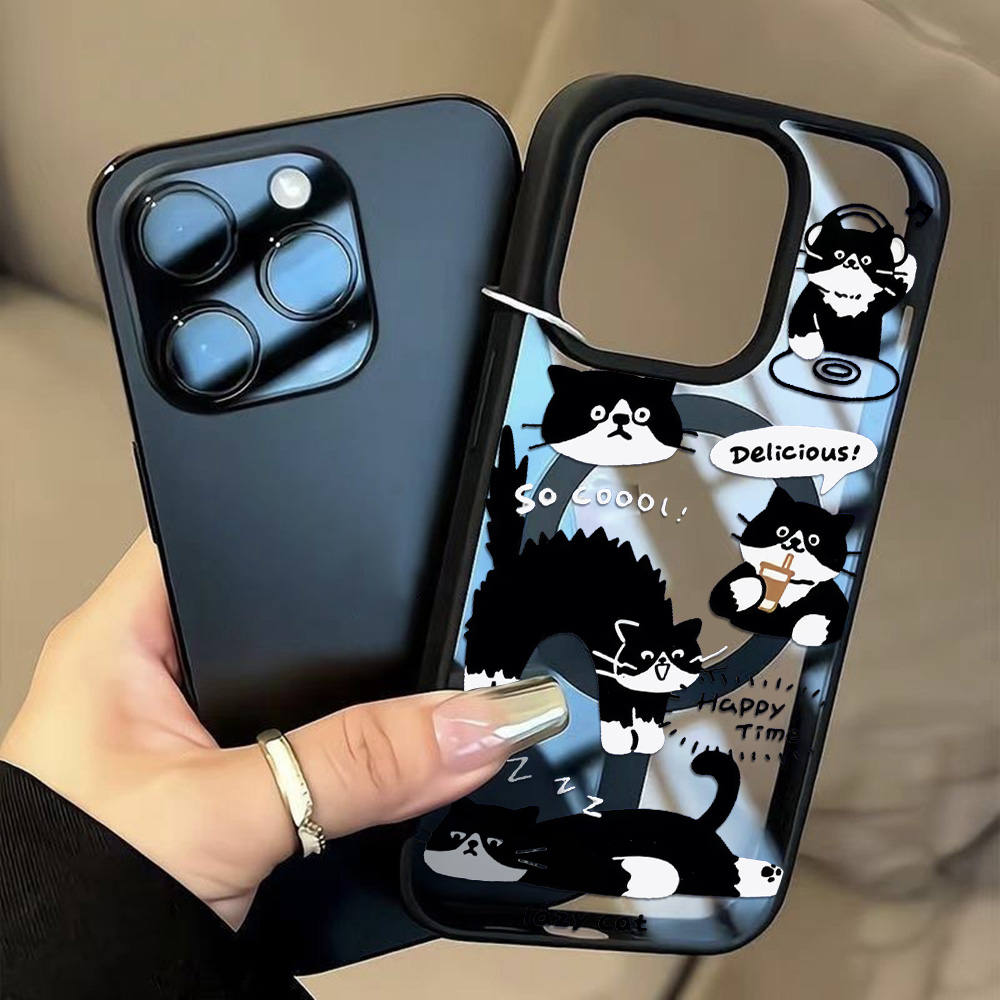 Funny Black Cat Wireless Charg – обзор и цена Phone Cases Magsafe