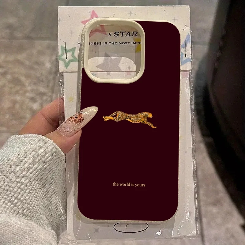 Fashion Leopard Wine Red Soft  – обзор и цена Phone Cases Leopard Print