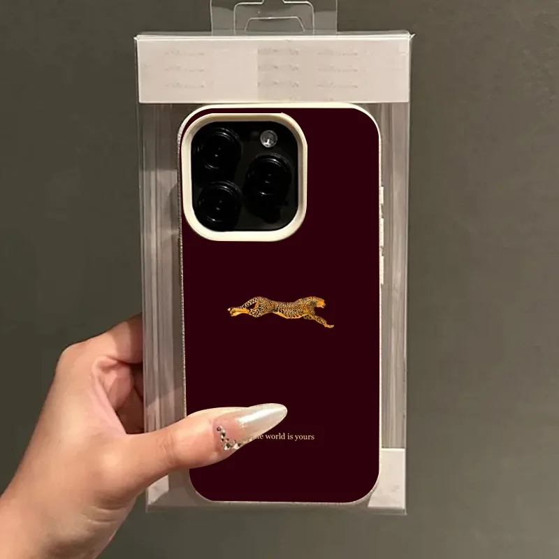 Fashion Leopard Wine Red Soft  – обзор и цена Phone Cases Leopard Print