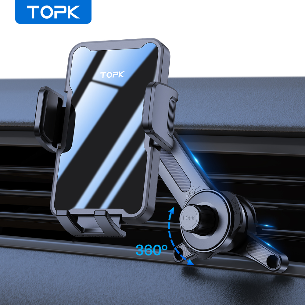 TOPK Car Phone Holder Air Vent – обзор и цена Phone Cases Heavy Duty
