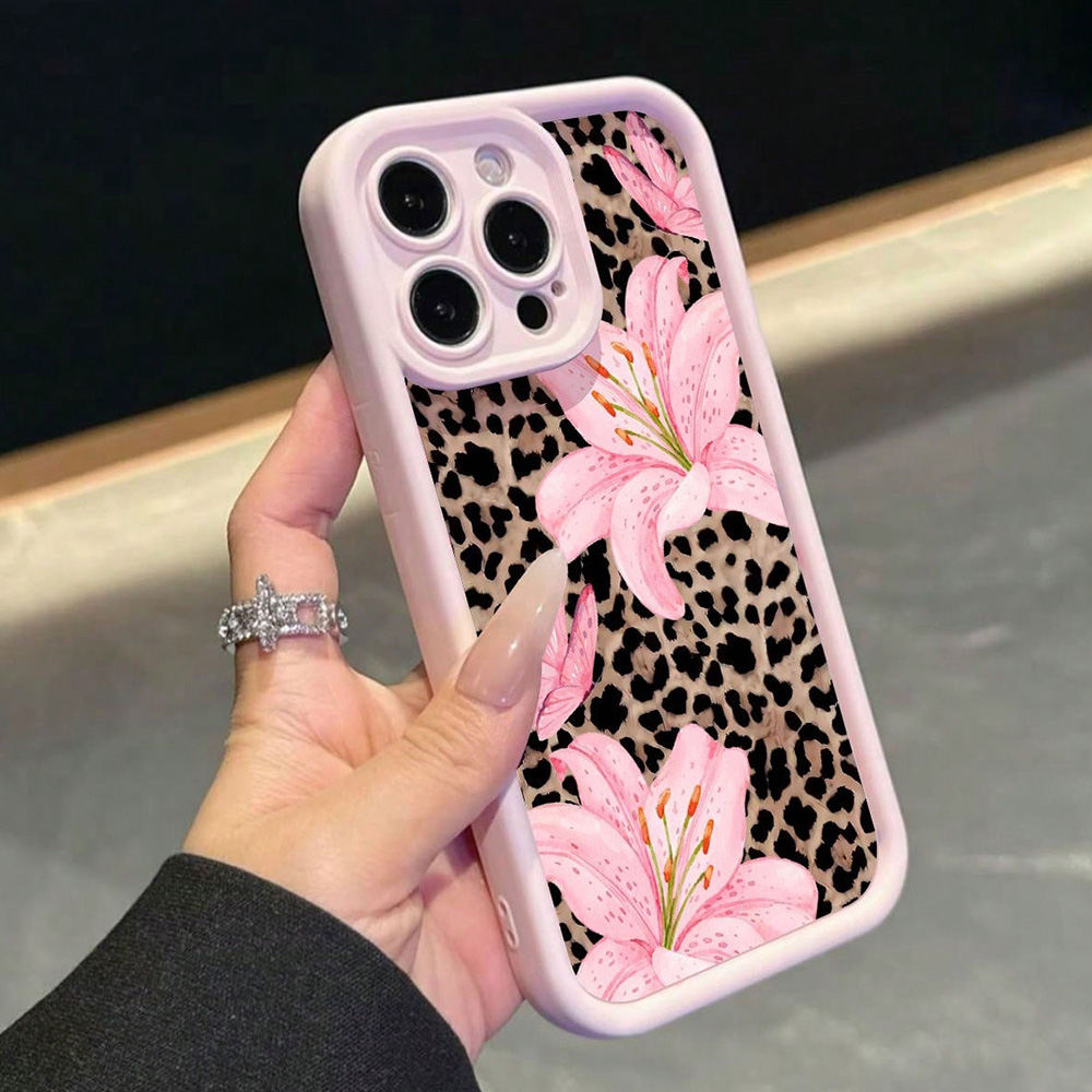 Pink Bow Lily Flower Leopard P – обзор и цена Phone Cases Leopard Print