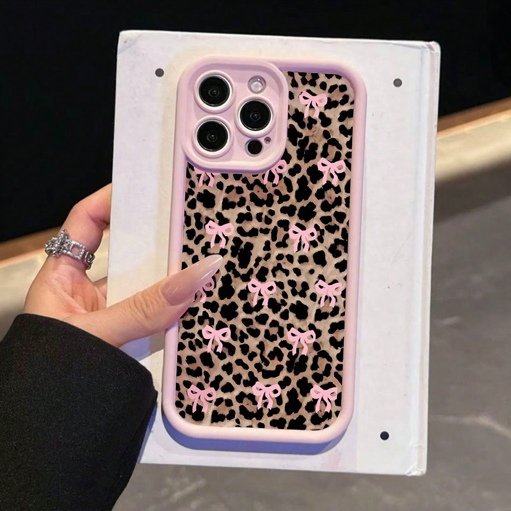 Pink Bow Lily Flower Leopard P – обзор и цена Phone Cases Leopard Print