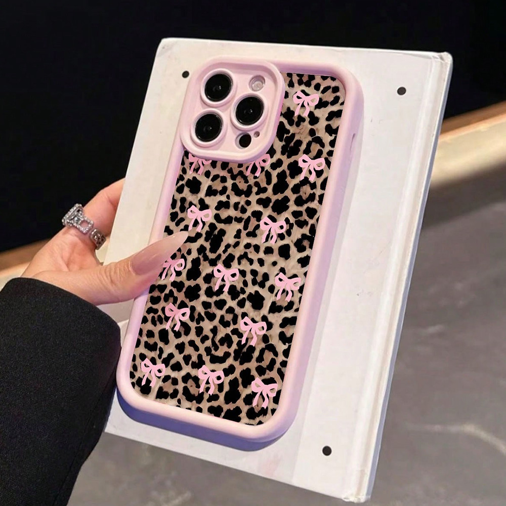 Pink Bow Lily Flower Leopard P – обзор и цена Phone Cases Leopard Print