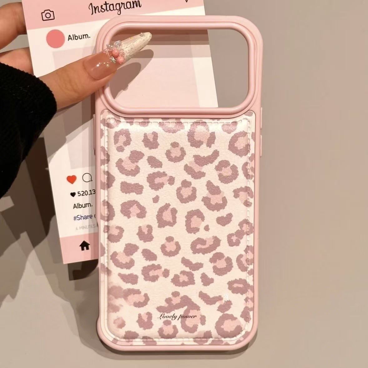 Simple Korean Pink Retro Leopa – обзор и цена Phone Cases Leopard Print