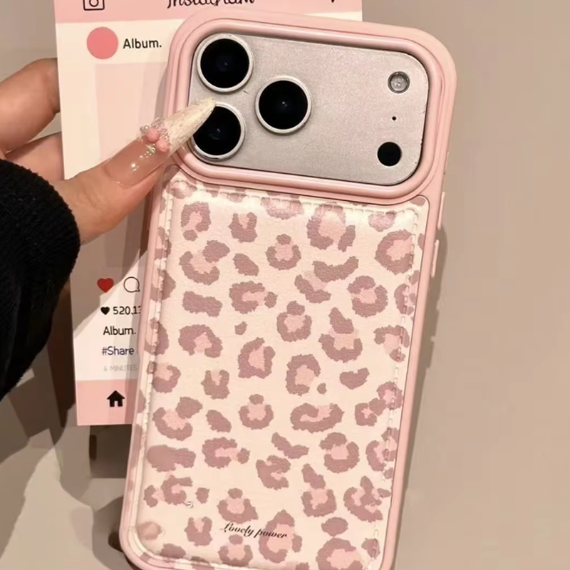 Simple Korean Pink Retro Leopa – обзор и цена Phone Cases Leopard Print
