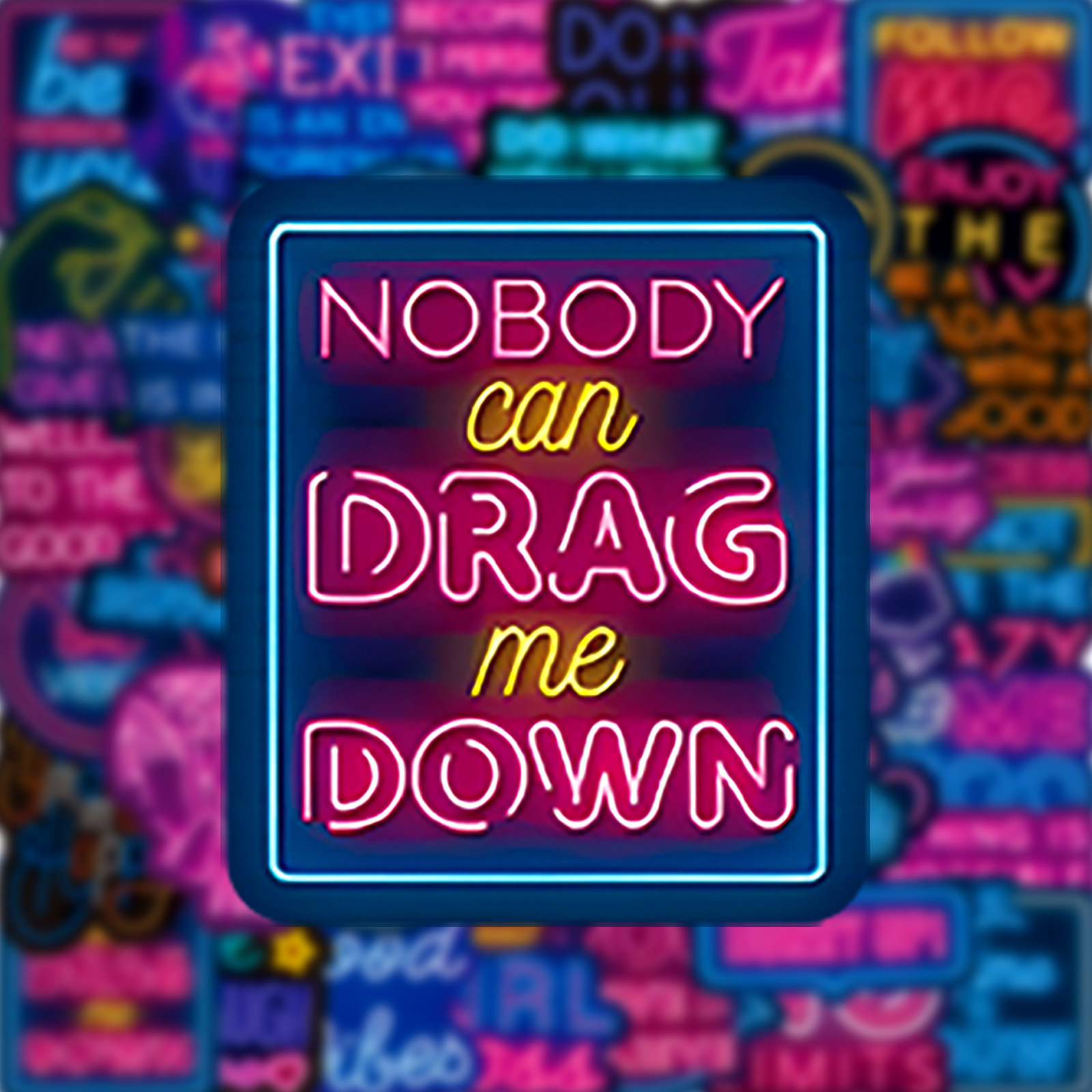 50pcs Neon Inspirational Text  – обзор и цена Phone Cases Quotes