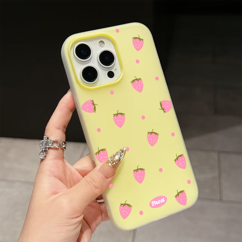 Sweet Pink Strawberry Pattern  – обзор и цена Phone Cases Iphone 15