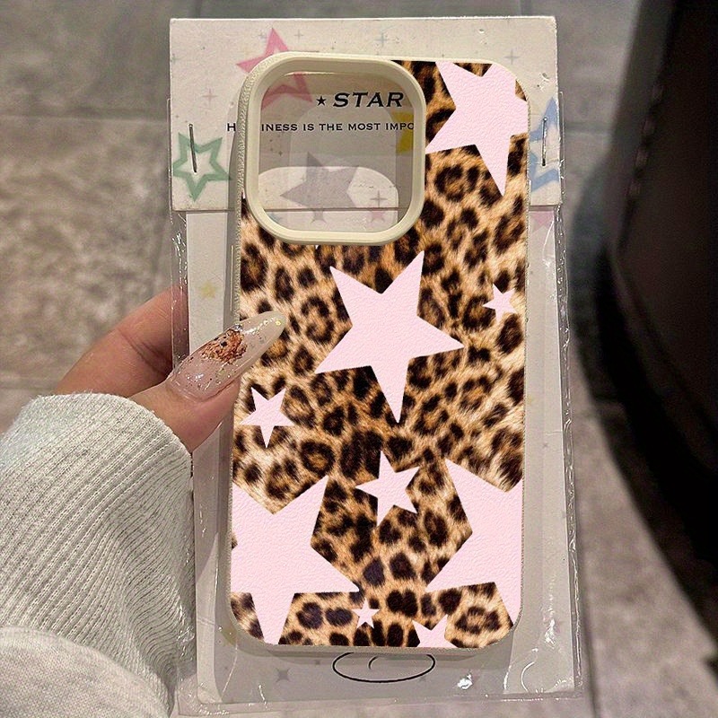 Pink Star Leopard Print TPU Pa – обзор и цена Phone Cases Leopard Print