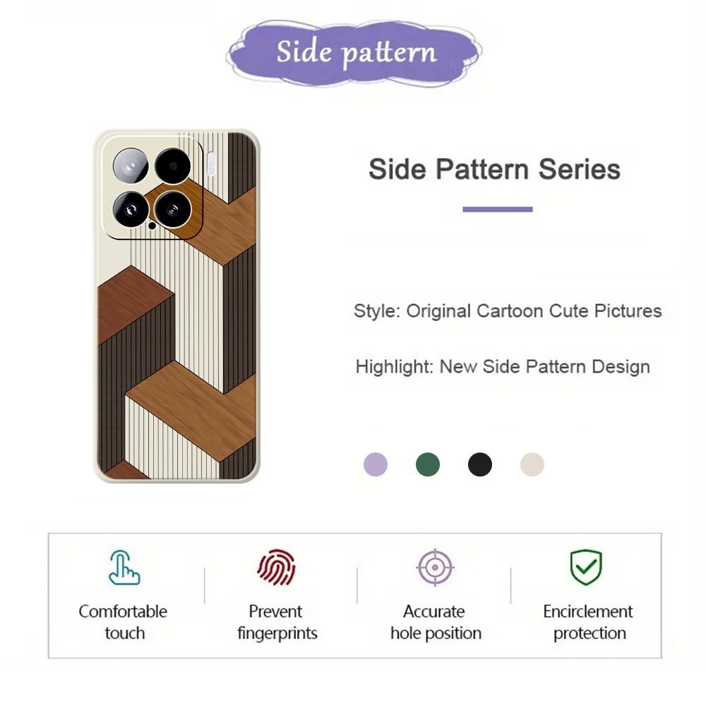 Geometric Style Wooden Phone C – обзор и цена Phone Cases Xiaomi 14T