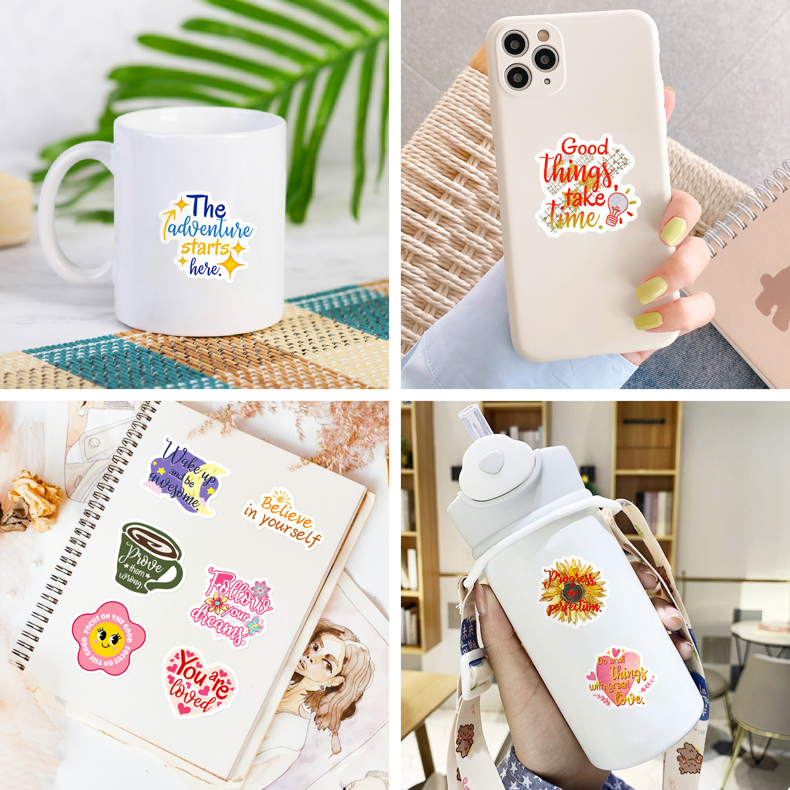 50Pcs Inspire Quote Stickers M – обзор и цена Phone Cases Quotes