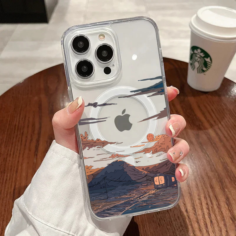 Sunset Pattern Fashion Phone C – обзор и цена Phone Cases Magsafe