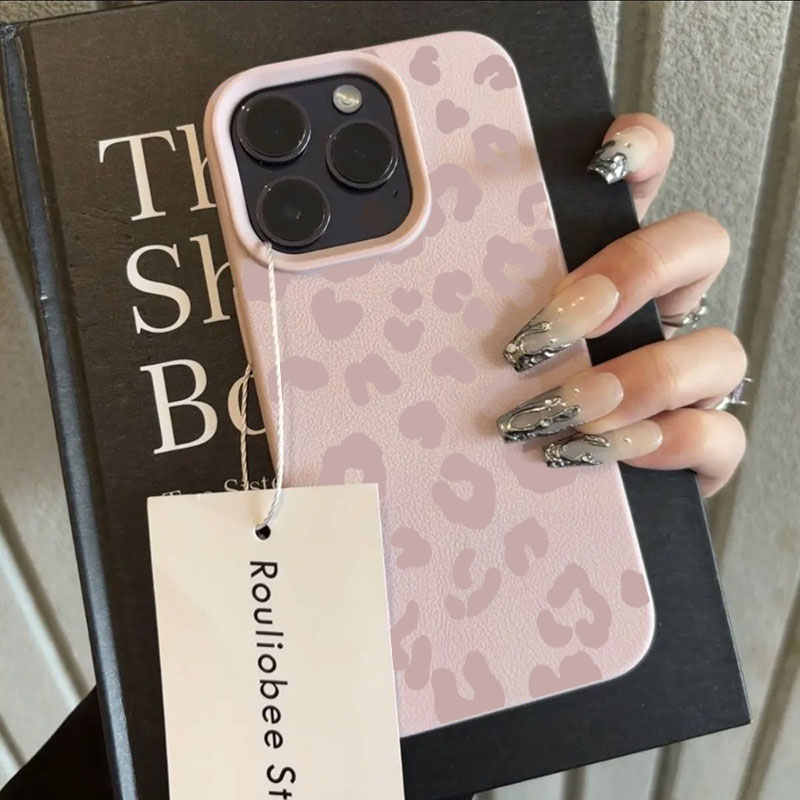 Pink Leopard Print Lichee Patt – обзор и цена Phone Cases Leopard Print
