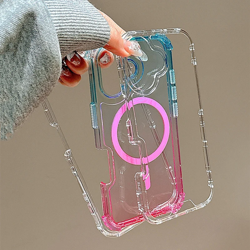 Hottest 3IN1 Gradient Clear fo – обзор и цена Gradient Color Case