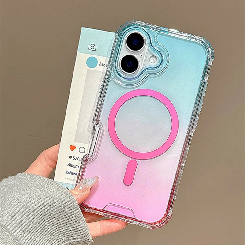 Hottest 3IN1 Gradient Clear fo – обзор и цена Gradient Color Case