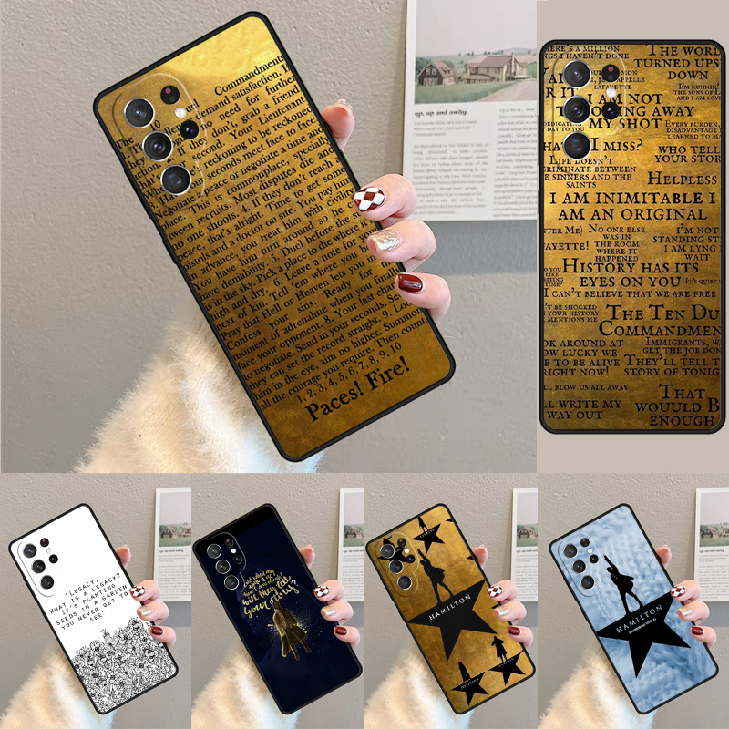 Hamilton Musical Lyrics soft S – обзор и цена Phone Cases Hamilton