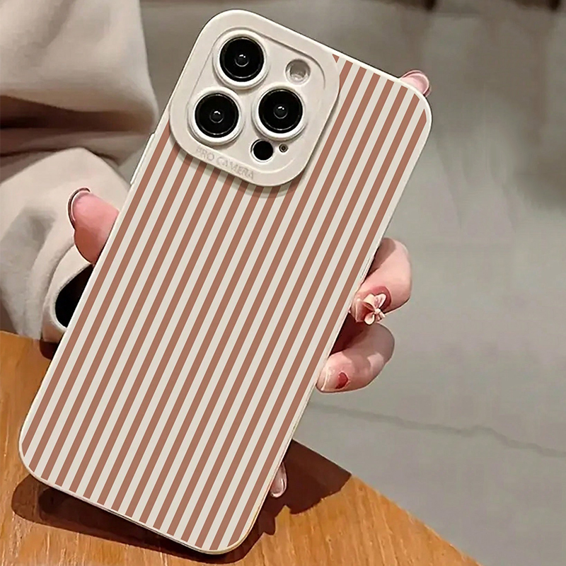 Pink Striped Painted Anti-Drop – обзор и цена Phone Cases Iphone 15